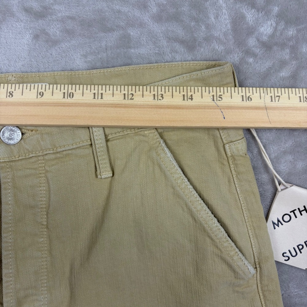 Mother Superior Jeans The Ditcher Utility Flood Pale Green Size 28 Straight Leg - Picture 5 of 16